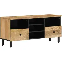 vidaXL TV-Schrank 100x33x46 cm Massivholz Mango