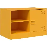 vidaXL TV-Schrank Senfgelb 67x39x44 cm Stahl