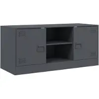vidaXL TV-Schrank Anthrazit 99x39x44 cm Stahl