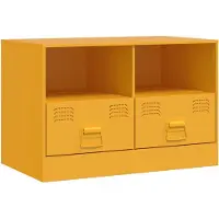 vidaXL TV-Schrank Senfgelb 67x39x44 cm Stahl