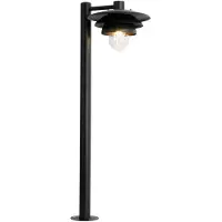 QAZQA Design Außenpoller Schwarz 100 cm IP44 Morty