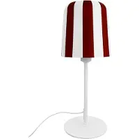 Dyberg Larsen Gry Tischleuchte Dark Rot/Weiß - , Gry, Rot, für Wohnzimmer, Metall, Design