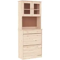 vidaXL Highboard ALTA 77x35x188 cm Massivholz Kiefer