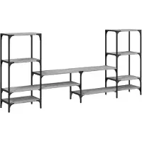 vidaXL TV-Schrank Grau Sonoma 206,5x28,5x95 cm Holzwerkstoff