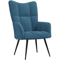 vidaXL Relaxsessel Blau Samt