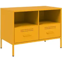vidaXL TV-Schrank Senfgelb 68x39x50,5 cm Stahl