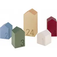 REMEMBER Adventskalender DORF mit 24 nummerierten Häuschen