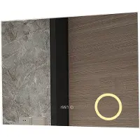 Mirlux Badezimmerspiegel - LED-Beleuchtung & Heizung - Rechteckig - Anti-Kondensation - 80x60CM