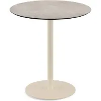 Essentials Urban Terrassentisch Sand gestell + Moonstone HPL Ø70 cm