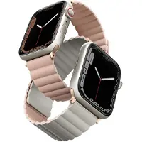 Uniq Revix doppelseitiges Armband für Apple Watch | 38/40/41/42 mm - Blush Pink / Beige