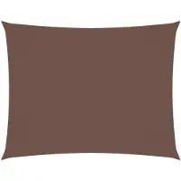 vidaXL Sonnensegel Oxford-Gewebe Rechteckig 4x5 m Braun