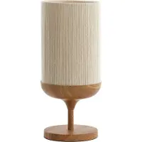 Light & Living Tischlampe Dania Heller Holzdruck