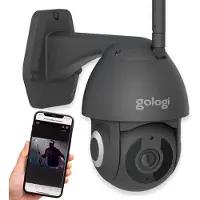 Gologi Superior Außenkamera - Mit Nachtsicht - Sicherheitskamera - 3MP - Mit Wifi und App - Schwarz