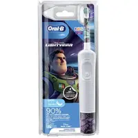 Oral-B | Elektrische Zahnbürste - Vitality 100 Kids Lightyear - Weiß - 2 Reinigungsmodi - Spaß für Kinder