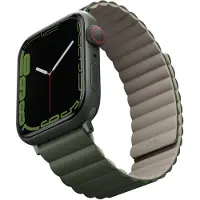 Uniq Revix doppelseitiges Armband für Apple Watch | 44/45/46/49 mm - Pine (Green/Taupe)