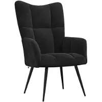 vidaXL Relaxsessel Schwarz Samt