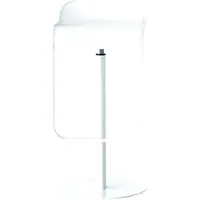 Barkruk LEM S80 Barhocker | Ledersitz weiß | Gasfeder weiß | Gestell weiß