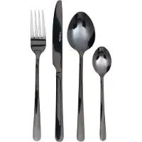 Homla Besteckset B2LUGANO schwarz 24 tlg.