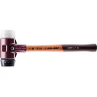 HALDER Schonhammer Durchmesser 40mm 635g Simplex mit Schlageinsatz Super-Kunststoff weiß - 3027040
