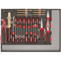 Gedore red R22350005 Werkzeugsatz BASIS-Werkzeug 1/1 CT-Modul 23-teilig, 3301686