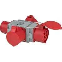 Brennenstuhl 1081670, 400 V, 32 A, Grau, Rot, IP44, 200 mm, 252 mm