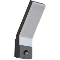 LINDBY Aussenwandleuchte mit Bewegungsmelder Korvik , schwarz, Aluminium, Modern
