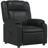 vidaXL Relaxsessel Schwarz Kunstleder