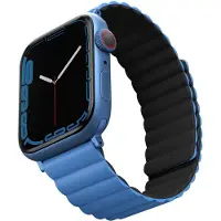 Uniq Revix doppelseitiges Armband für Apple Watch | 44/45/46/49 mm - Caspian (Blue/Black)