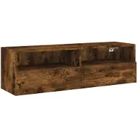 vidaXL TV-Wandschrank Räuchereiche 100x30x30 cm Holzwerkstoff