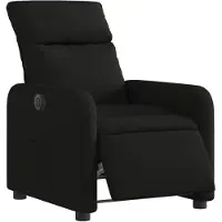 vidaXL Relaxsessel Elektrisch Schwarz Stoff