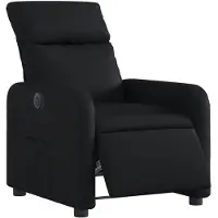 vidaXL Relaxsessel Elektrisch Schwarz Kunstleder