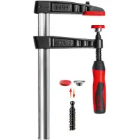 Bessey Tempergussschraubzwinge TG-2K Spann-W.200mm A.100mm 2K-Griff 27x7mm