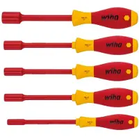 Wiha Schraubendreher Set SoftFinish electric Sechskant-Steckschlüssel 5-teilges Set - 29466