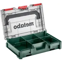 Metabo metaBOX 63 XS Organizer ( 626896000 ) System Werkzeug Koffer Stapelbar 252 x 167 x 63 mm Solo