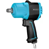 Hazet Twin Turbo Schlagschrauber 2200 Nm, 1/2 (12,5 mm) Vierkant massiv, Hochleistungs-Doppelhammer-Schlagwerk