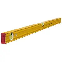 Stabila 19168, Bezugspegel, 1 m, Rot, Gelb, 0,5 mm/m, Aluminium