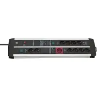 Brennenstuhl 1392000230, 3 m, Drinnen, Type E/F, Type K-IT, IP20, Schwarz, Silber, 11 AC-Ausgänge