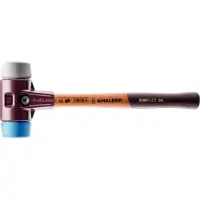 HALDER SIMPLEX Schonhammer Ø 60 mm TPE-soft blau / TPE-mid grau