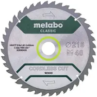 Metabo 628065000 Rundsavblad 216 mm 1 stk