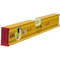 Stabila 19163, Bezugspegel, 0,4 m, Rot, Gelb, 0,5 mm/m, Aluminium
