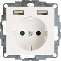 Kopp 296229004 Std.1f.2xUSB HK07 r-wei