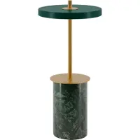UMAGE Asteria Move Portable Tischleuchte Mini Green Marble - , Asteria Move Mini, dimmbar, Grün, für Terrasse, Stein, Design