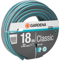 Gardena 18002-20, 18 m, Schwarz, Grau, Orange, PVC, 22 bar, 1,3 cm