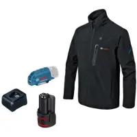 Bosch Beheizbare Jacke GHJ 12+18V XA 3XL, 1 x Akku GBA 12V 2.0Ah, Ladegerät