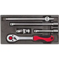 Gedore red R22150008 Steckschlüssel-Satz 1/2" 2/6 CT-Modul 5-teilig, 3301707