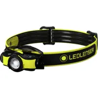 Led Lenser iH5R, Stirnband-Taschenlampe, Schwarz, Gelb, IPX4, 400 lm, 180 m, 35 h