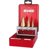 RUKO Hss-tin Bohrerset 3 Stücke