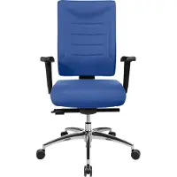 Schäfer Shop Bürostuhl SSI PROLINE P3+, Synchronmechanik, ohne Armlehnen, Lendenwirbelstütze, 3D-Sitzgelenk, blau