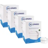 Allspares Filterkartuschen für Wasserkannen (x12) geeignet für BRITA MAXTRA+,