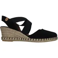 Verbenas Mila Sandalen Touwzool - Zwart - Maat 37